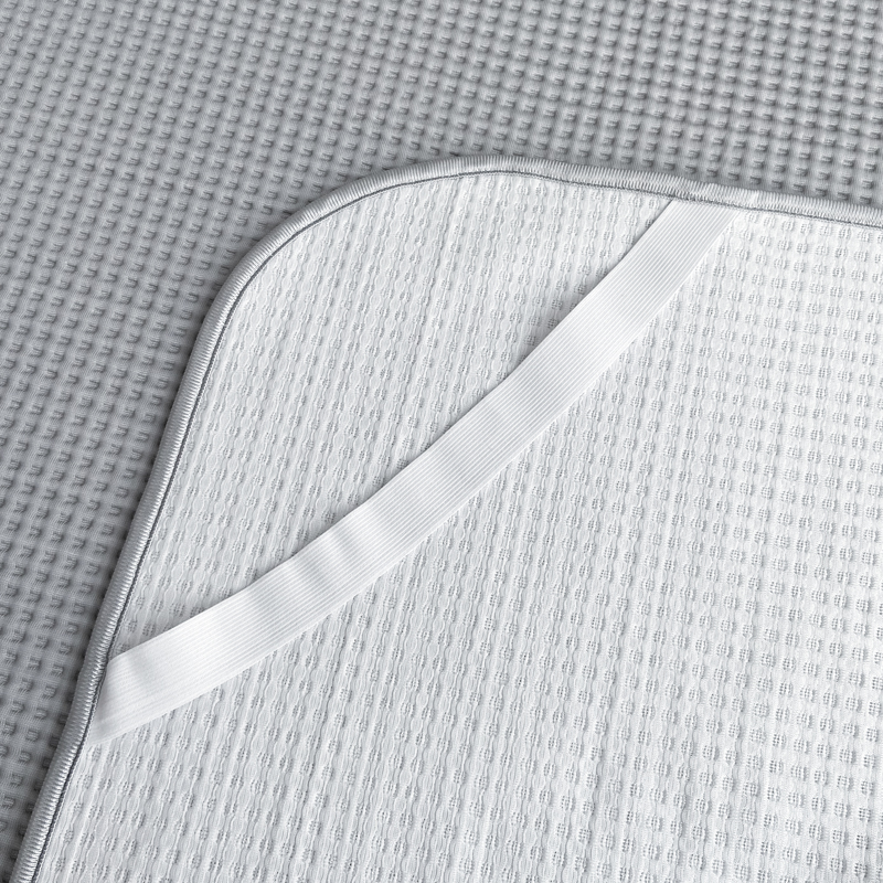 91家纺网 家纺一手货源 找家纺 触手即凉！A类创新科技新款2025双面PE夏凉席三件套 灰