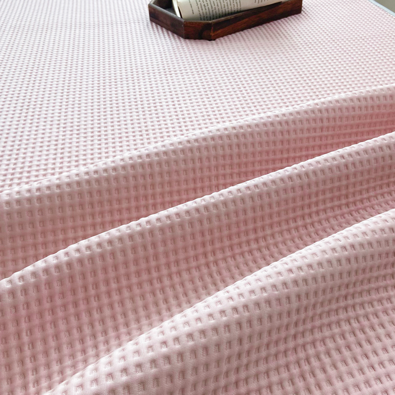 91家纺网 家纺一手货源 找家纺 触手即凉！A类创新科技新款2025双面PE夏凉席三件套 粉