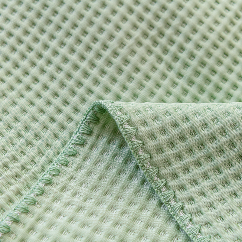 91家纺网 家纺一手货源 找家纺 触手即凉！A类创新科技新款2025双面PE夏凉被恒温凉薄被子 绿色