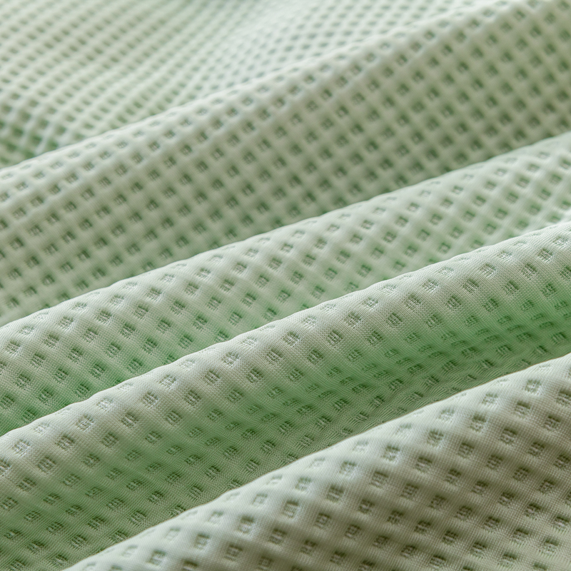 91家纺网 家纺一手货源 找家纺 触手即凉！A类创新科技新款2025双面PE夏凉被恒温凉薄被子 绿色
