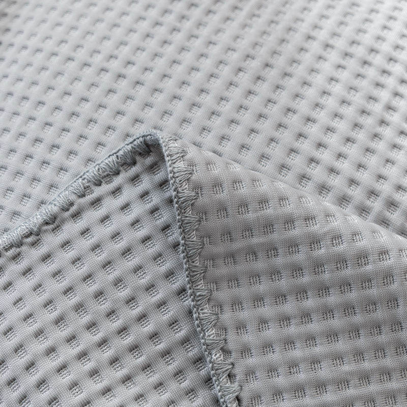 91家纺网 家纺一手货源 找家纺 触手即凉！A类创新科技新款2025双面PE夏凉被恒温凉薄被子 灰色