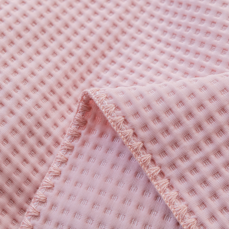 91家纺网 家纺一手货源 找家纺 触手即凉！A类创新科技新款2025双面PE夏凉被恒温凉薄被子 粉色