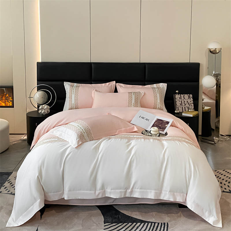 91家纺网 家纺一手货源 找家纺 （总）奥裕2025莱赛尔天丝刺绣款简爱四件套