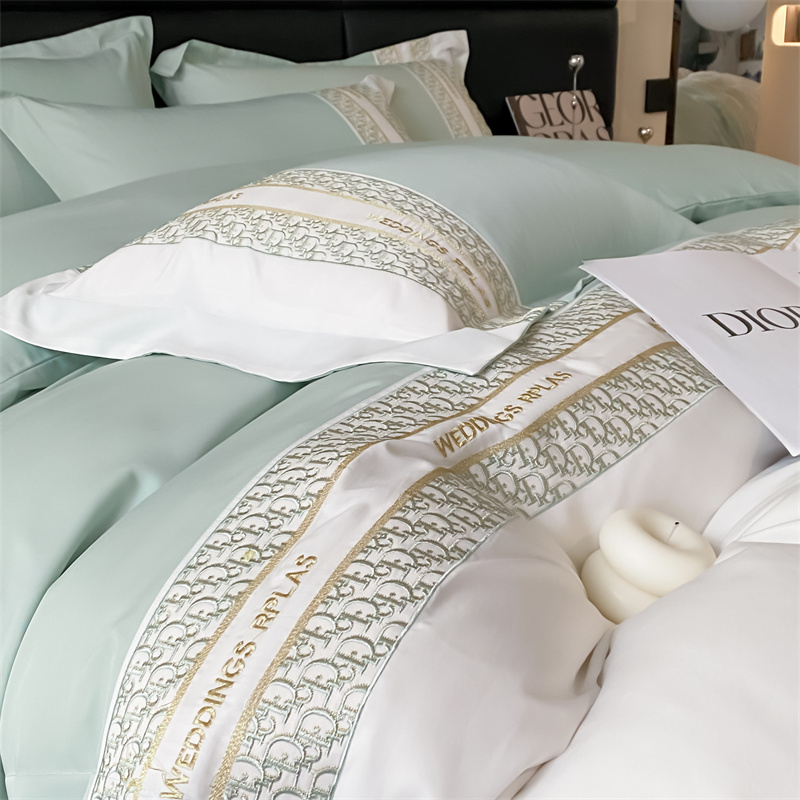 91家纺网 家纺一手货源 找家纺 （总）奥裕2025莱赛尔天丝刺绣款简爱四件套