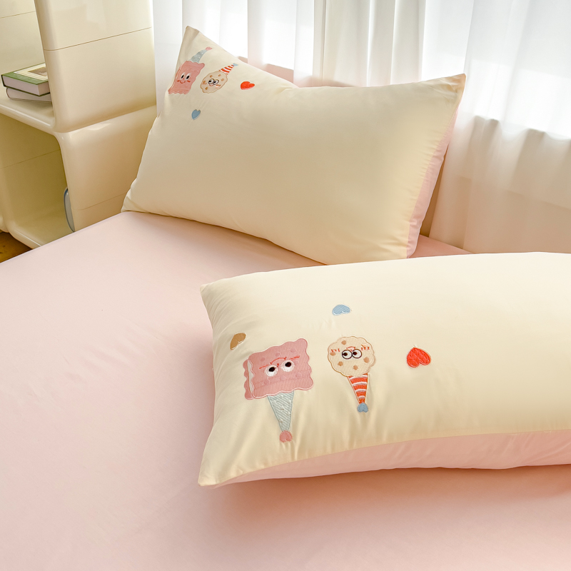 91家纺网 家纺一手货源 找家纺 （总）亲亲公主 2025新款全棉可爱刺绣四件套