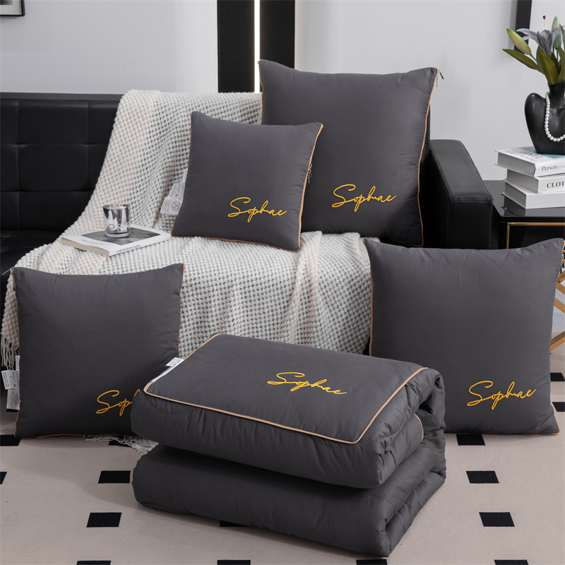 91家纺网 家纺一手货源 找家纺 （总）照世家纺 2024新款时尚简约抗菌棉抱枕被