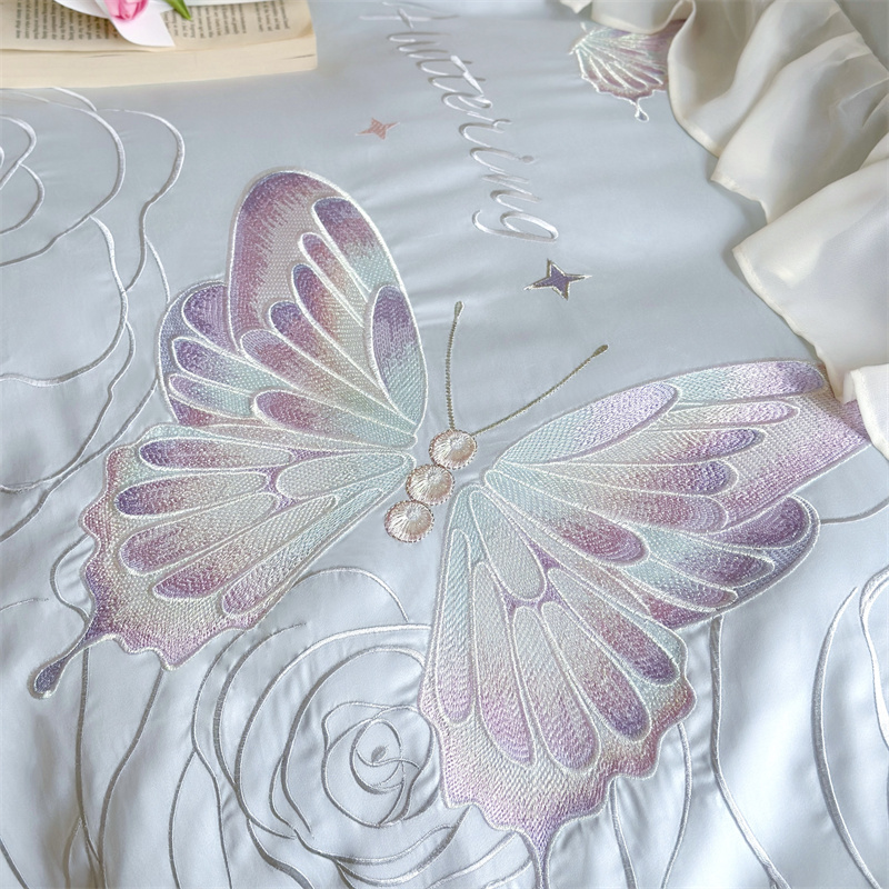 91家纺网 家纺一手货源 找家纺 MIU缪家居2024新款100支全棉四件套-梦月精灵 蓝精灵