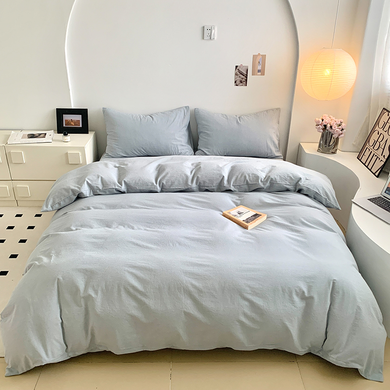 91家纺网 家纺一手货源 找家纺 （总）水洗的故事 2024新款无印良品水洗棉四件套