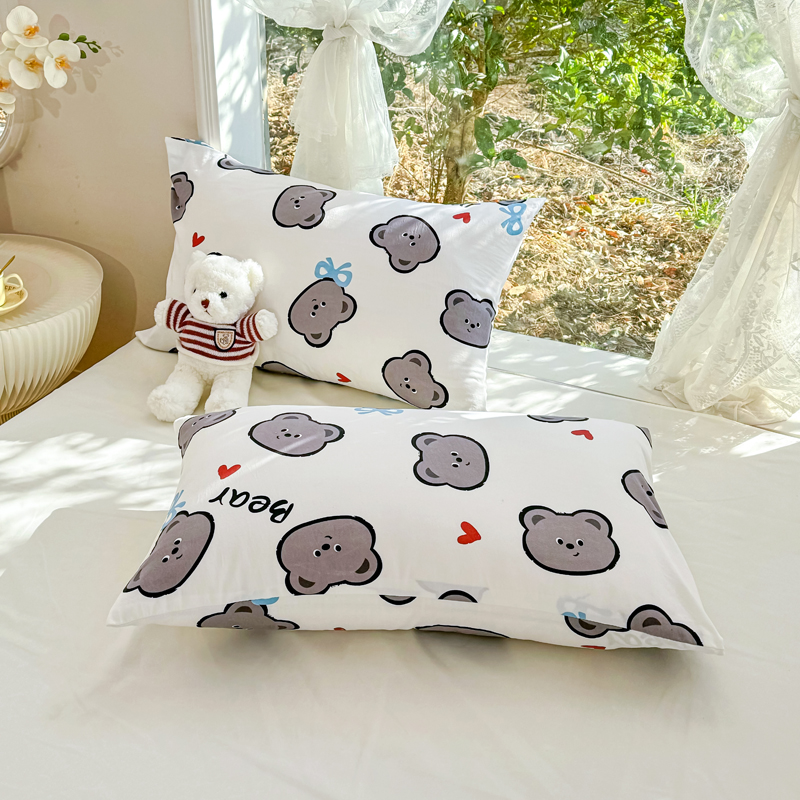 91家纺网 家纺一手货源 找家纺 梦恬佳-2024新款A类水洗双层纱夏凉被 曲奇小熊