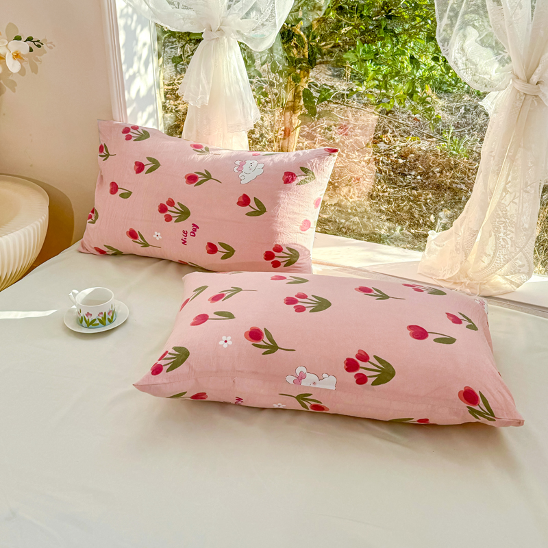 91家纺网 家纺一手货源 找家纺 梦恬佳-2024新款A类水洗双层纱夏凉被 甜茶日记