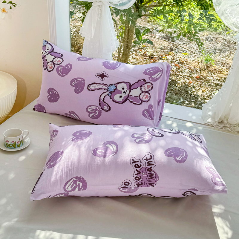 91家纺网 家纺一手货源 找家纺 梦恬佳-2024新款A类水洗双层纱夏凉被 星星兔