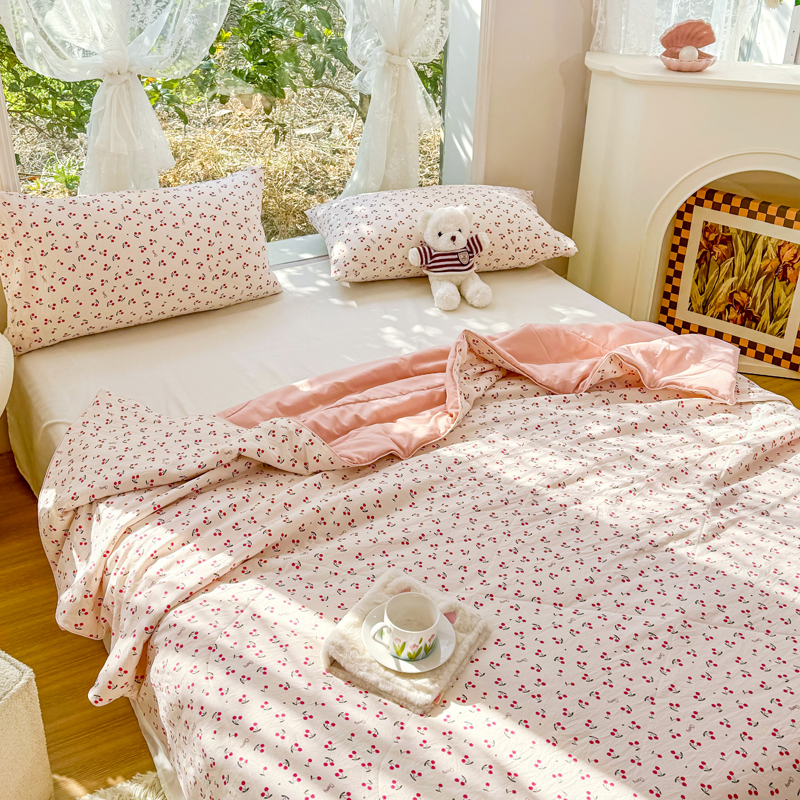 91家纺网 家纺一手货源 找家纺 梦恬佳-2024新款A类水洗双层纱夏凉被 遇见