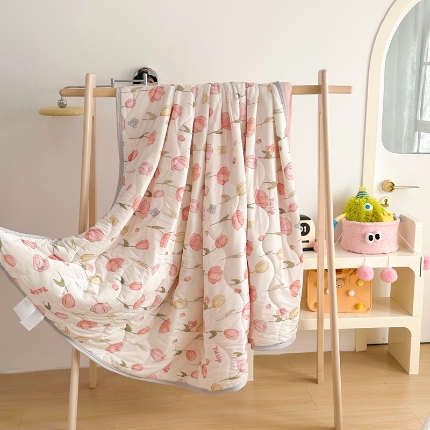 91家纺网 家纺一手货源 找家纺 （总）啊雅家居 2025新款凉感丝夏凉被冰淇淋夏被