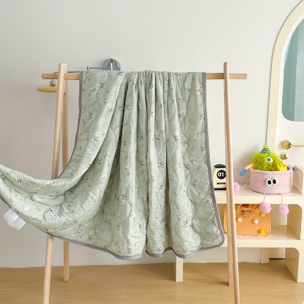 91家纺网 家纺一手货源 找家纺 （总）啊雅家居 2025新款凉感丝夏凉被冰淇淋夏被