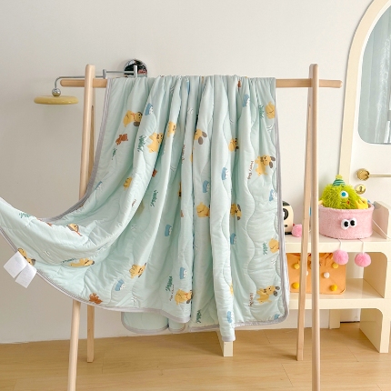 91家纺网 家纺一手货源 找家纺 （总）啊雅家居 2025新款凉感丝夏凉被冰淇淋夏被