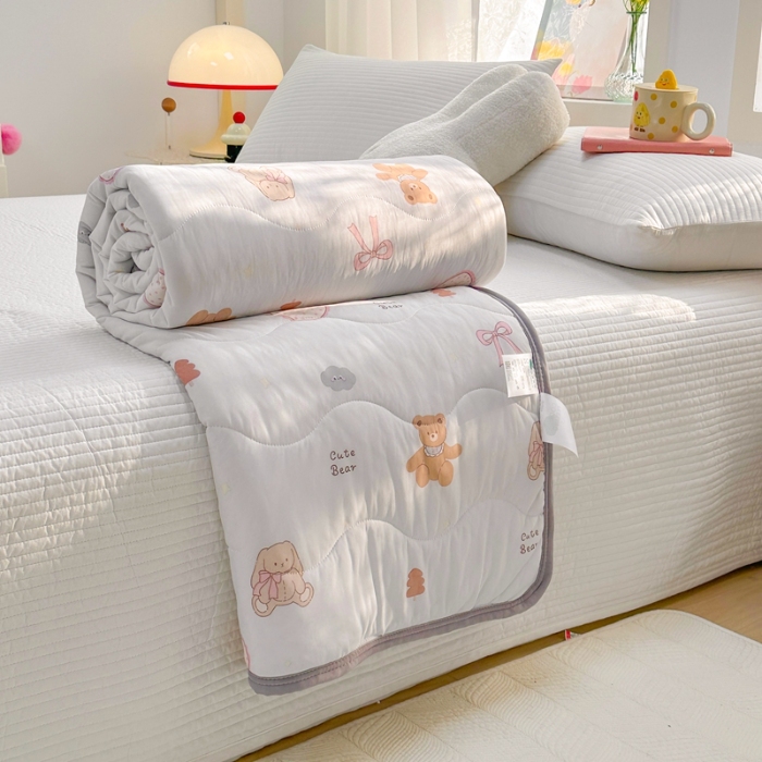 91家纺网 家纺一手货源 找家纺 （总）啊雅家居 2025新款凉感丝夏凉被冰淇淋夏被