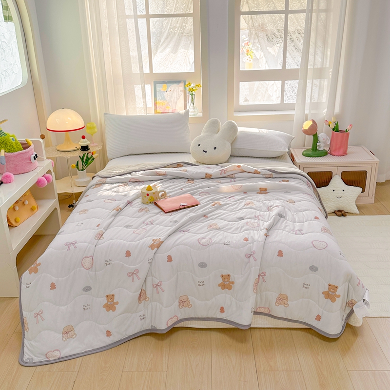 91家纺网 家纺一手货源 找家纺 （总）啊雅家居 2025新款凉感丝夏凉被冰淇淋夏被