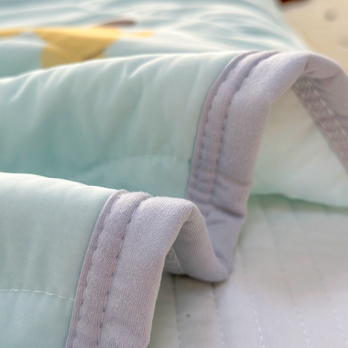 91家纺网 家纺一手货源 找家纺 啊雅家居 2025新款凉感丝夏凉被冰淇淋夏被 小旺财