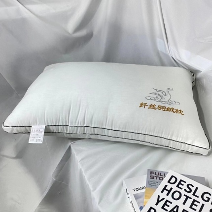 91家纺网 家纺一手货源 找家纺 （总）拾光枕芯 2023新款全棉立体纤维枕芯老鸭天鹅枕头