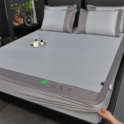 91家纺网 家纺一手货源 找家纺 （总）简一 2024新款A类抗菌冰丝席--床笠款