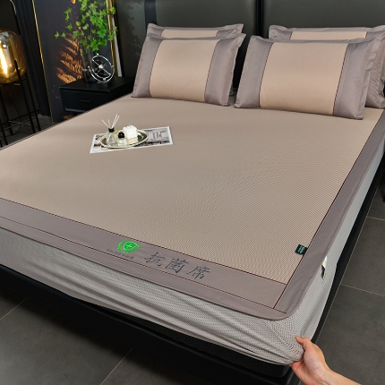 91家纺网 家纺一手货源 找家纺 （总）简一 2024新款A类抗菌冰丝席--床笠款