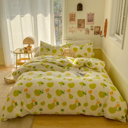 91家纺网 家纺一手货源 找家纺 （总）TT.one 塔塔家居 2025新款云朵皱皱棉四件套