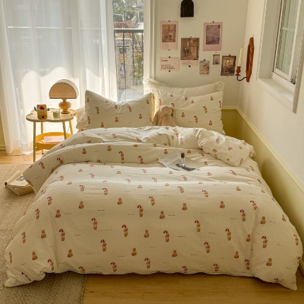 91家纺网 家纺一手货源 找家纺 （总）TT.one 塔塔家居 2025新款云朵皱皱棉四件套