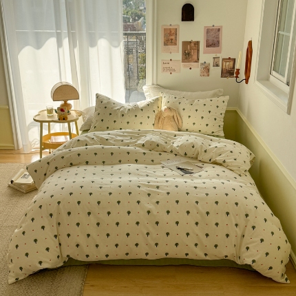 91家纺网 家纺一手货源 找家纺 （总）TT.one 塔塔家居 2025新款云朵皱皱棉四件套