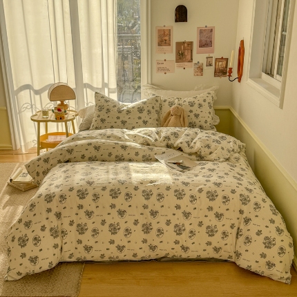 91家纺网 家纺一手货源 找家纺 （总）TT.one 塔塔家居 2025新款云朵皱皱棉四件套