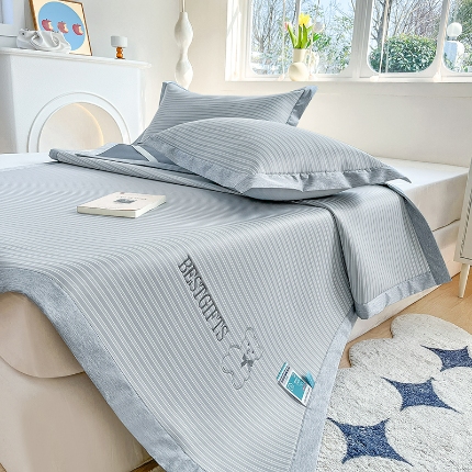 91家纺网 家纺一手货源 找家纺 （总）宜派家纺 2025年夏季新款凉席冰丝席藤席席抗菌席床笠款凉感席童席