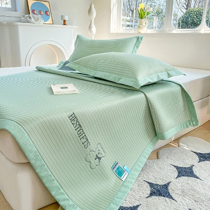 91家纺网 家纺一手货源 找家纺 （总）宜派家纺 2025年夏季新款凉席冰丝席藤席席抗菌席床笠款凉感席童席