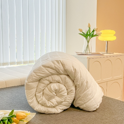 91家纺网 家纺一手货源 找家纺 （总）简宜家居 2025新款空气泡泡纱夏被春秋被冬被被子被芯