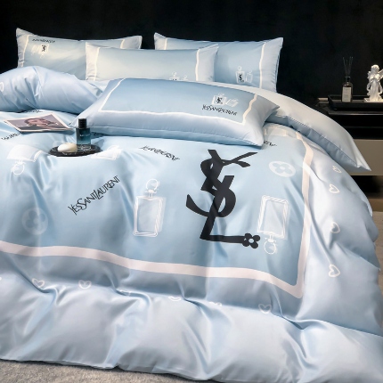 91家纺网 家纺一手货源 找家纺 （总）奥汀洛2025新款数码印花大版水洗真丝四件套