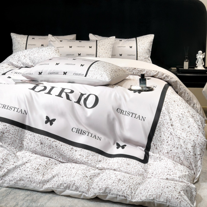 91家纺网 家纺一手货源 找家纺 （总）奥汀洛2025新款数码印花大版水洗真丝四件套