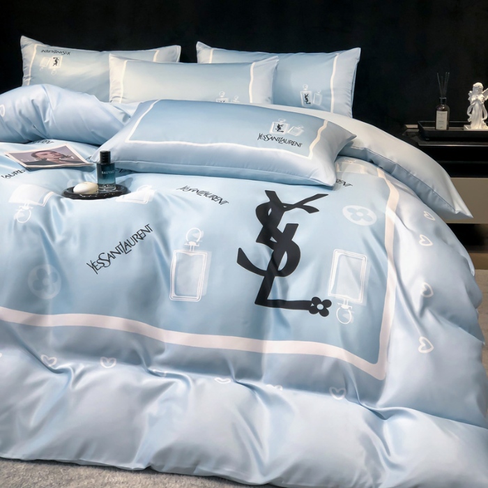 91家纺网 家纺一手货源 找家纺 （总）奥汀洛2025新款数码印花大版水洗真丝四件套