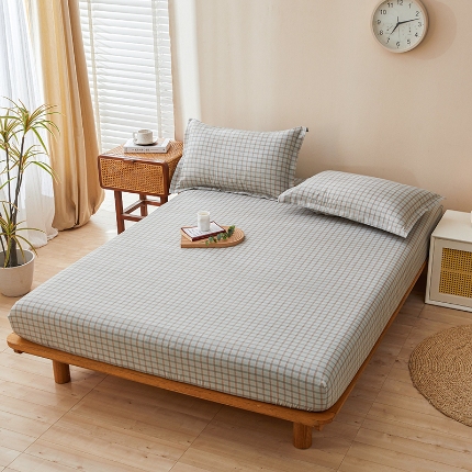 91家纺网 家纺一手货源 找家纺 （总）洁柔 2024直播热款水洗云朵棉无印风床单床笠被套学生宿舍三件套四件套