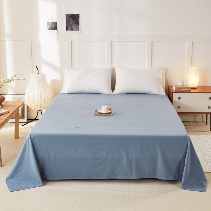 91家纺网 家纺一手货源 找家纺 （总）凡客 2024新款全棉色织水洗棉床单学生宿舍