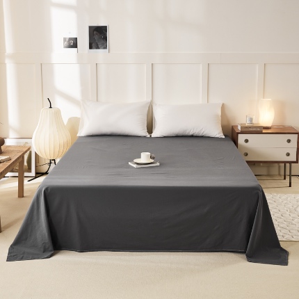 91家纺网 家纺一手货源 找家纺 （总）凡客 2024新款全棉色织水洗棉床单学生宿舍