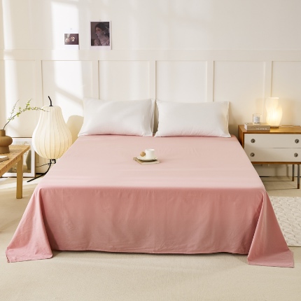 91家纺网 家纺一手货源 找家纺 （总）凡客 2024新款全棉色织水洗棉床单学生宿舍