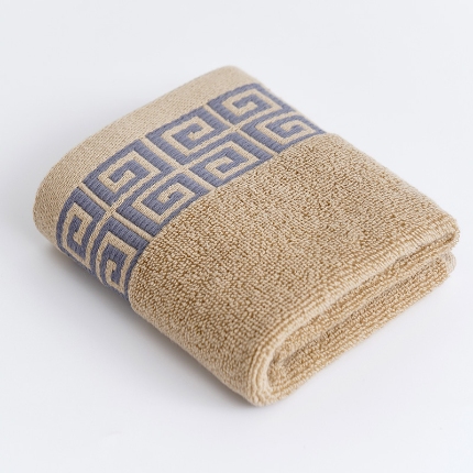 91家纺网 家纺一手货源 找家纺 （总）朴尔家纺-毛巾被 2024新款全棉32股民族风长城格加厚毛巾浴巾方巾三件套