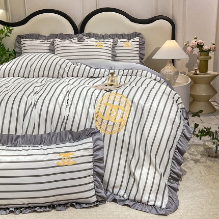 91家纺网 家纺一手货源 找家纺 （总）新21 经年2025年 水洗真丝冰丝天丝韩版四件套直播爆款 浅夏系列