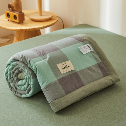 91家纺网 家纺一手货源 找家纺 恋人优选 新款全棉水洗棉夏被薄被子纯棉夏凉被四件套被芯空调被