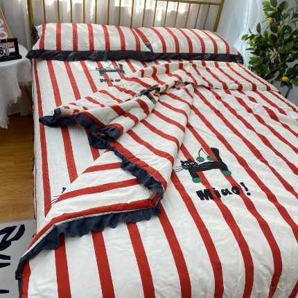 91家纺网 家纺一手货源 找家纺 （总）暖居 2024新款夏季薄被子单件全棉夏被夏凉被空调被可机洗