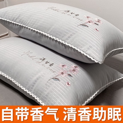 91家纺网 家纺一手货源 找家纺 （总）拾光枕芯 2024新款刺绣花边洋甘菊面膜高档枕芯