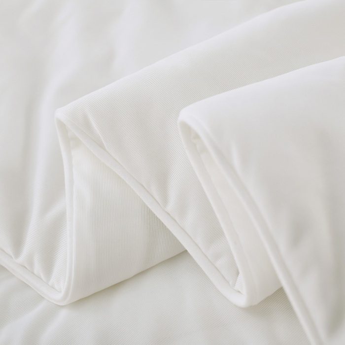 91家纺网 家纺一手货源 找家纺 （总）彩烨 2025纯色凉感丝夏被【北极月光*全网唯一白色】