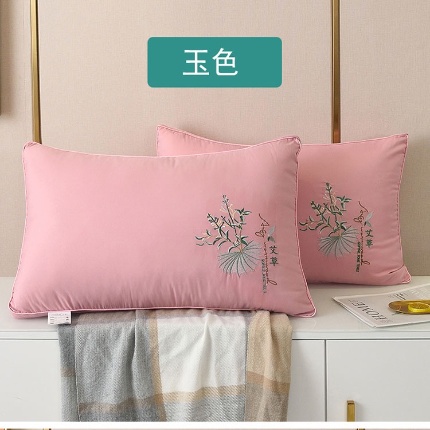 91家纺网 家纺一手货源 找家纺 （总）拾光枕芯 2024新款艾草刺绣亲肤艾草香立体枕芯