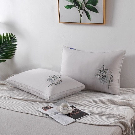 91家纺网 家纺一手货源 找家纺 （总）拾光枕芯 2024新款艾草刺绣亲肤艾草香立体枕芯