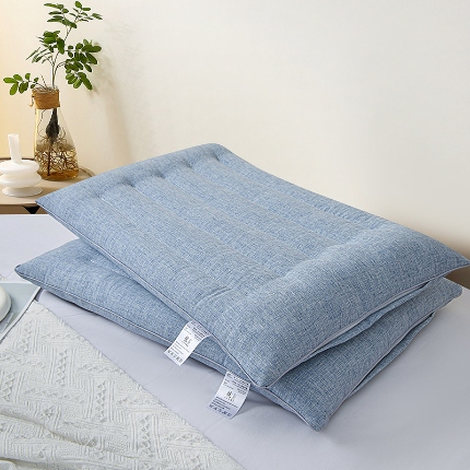 91家纺网 家纺一手货源 找家纺 兴丝露枕芯 云柔羽丝枕 羽丝护颈枕 成人低枕 低平枕