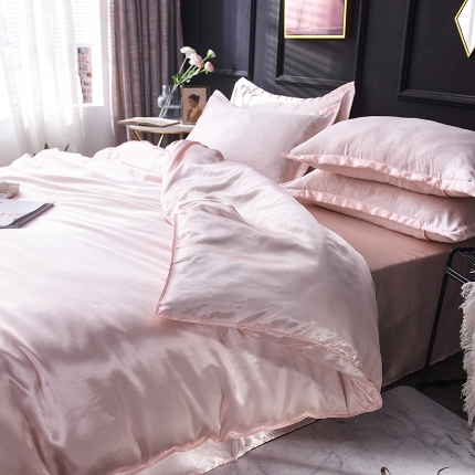 91家纺网 家纺一手货源 找家纺 （总）6经年 2025新款特价款丝绸水洗真丝冰丝四件套 直播爆款