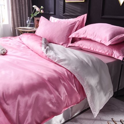 91家纺网 家纺一手货源 找家纺 （总）6经年 2025新款特价款丝绸水洗真丝冰丝四件套 直播爆款